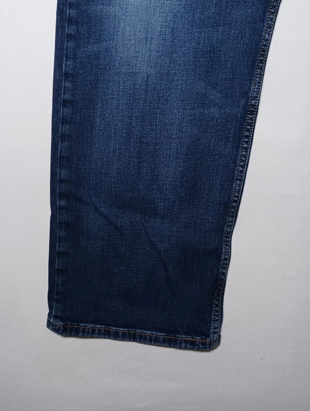 Levi's 569 Mens Loose Straight Fit Jeans 42X32 Dark Blue Wash Denim Stretch